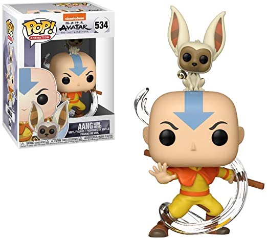 Aang with momo